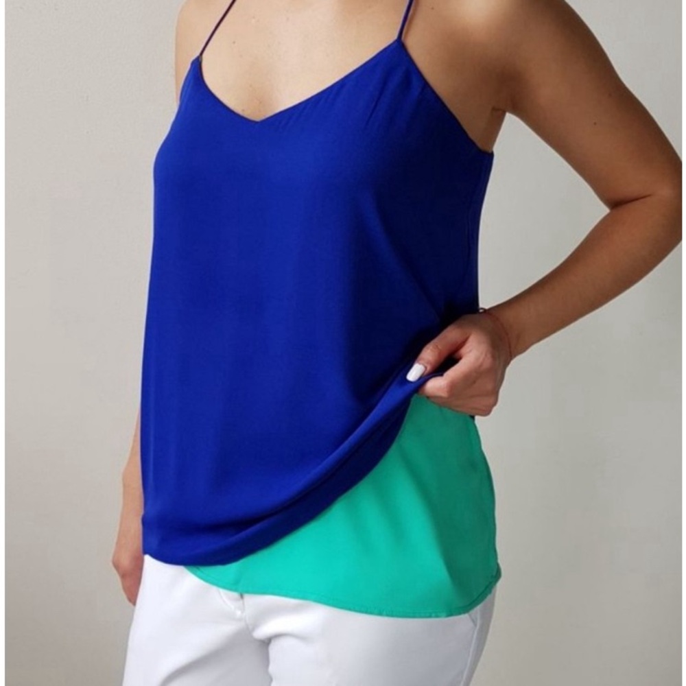 🎁 Like New Express Green/Blue Camisole- S/P